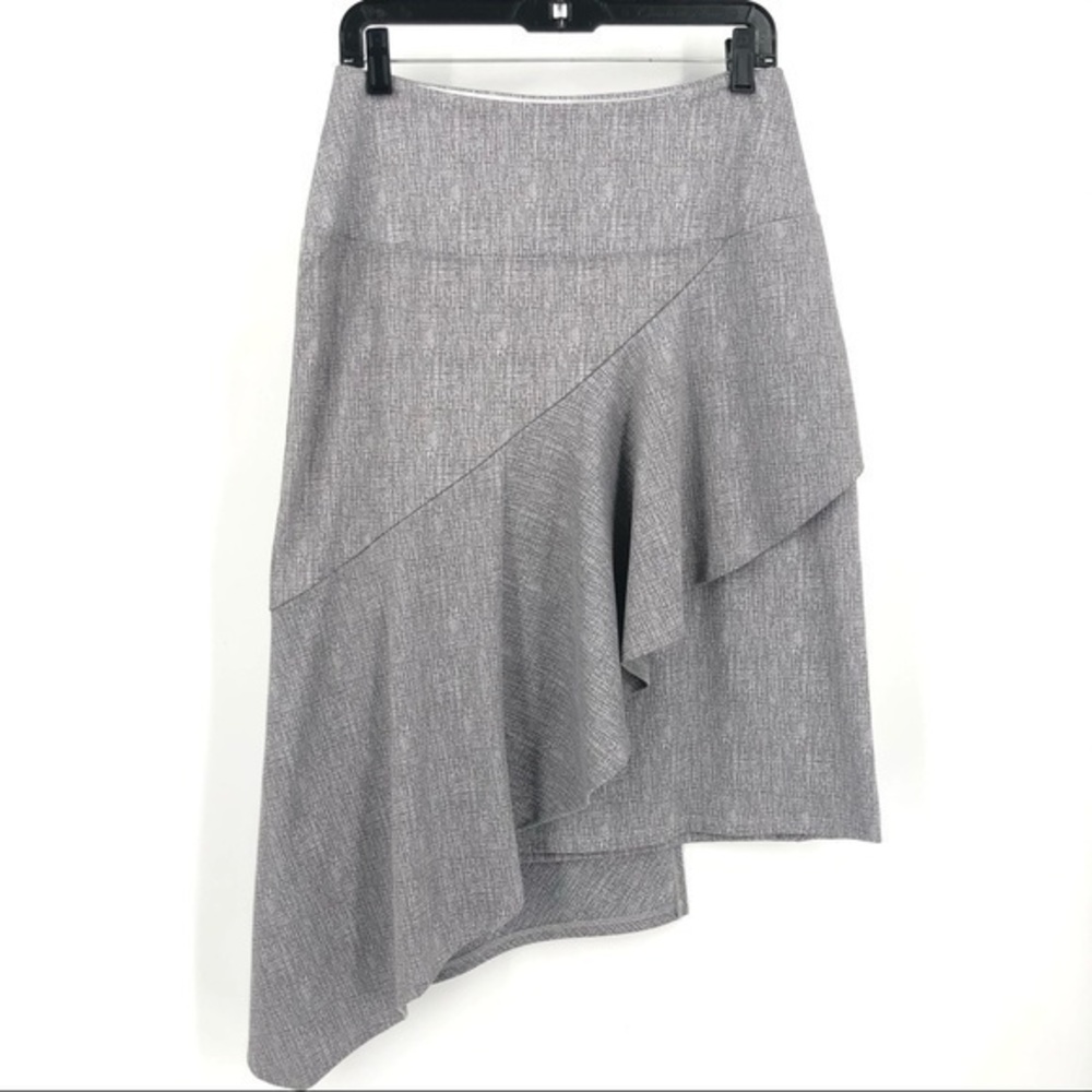 ATHENA MARIE Size Large Gray Asymmetrical Skirt